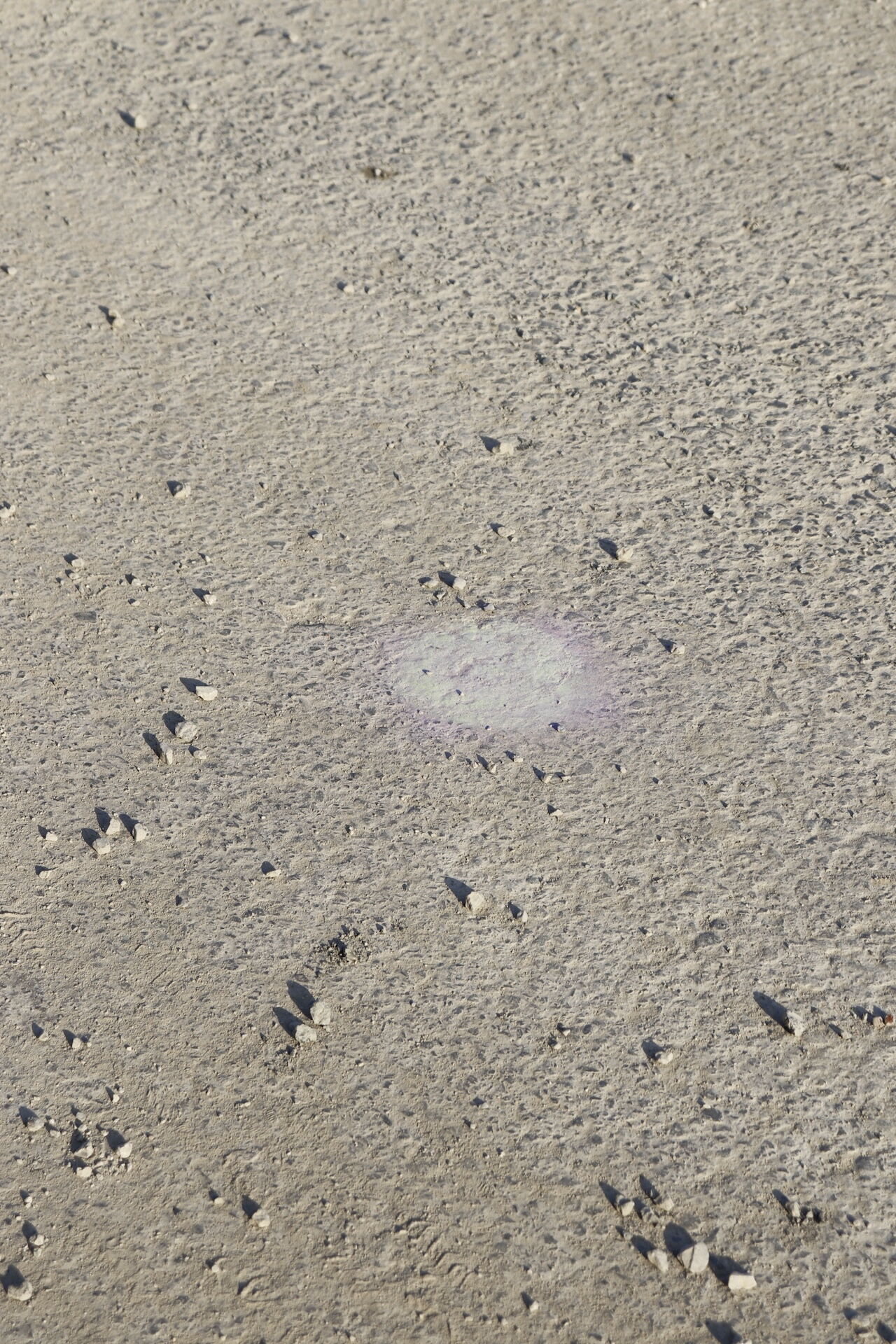 Lichtmarkierung zeigt wo der Beton hinfällt